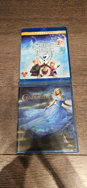 Lot Blu-ray Cendrillon et La reine des neiges