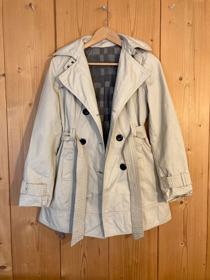 Trench-coat coton made in italy