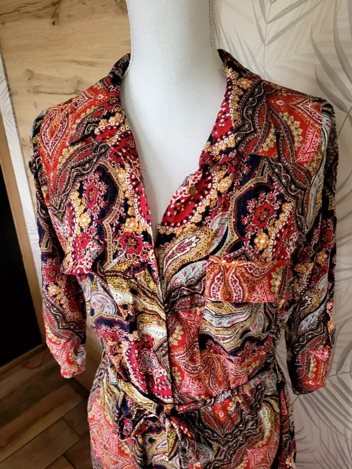 Robe paprika taille S femme - photo numéro 5