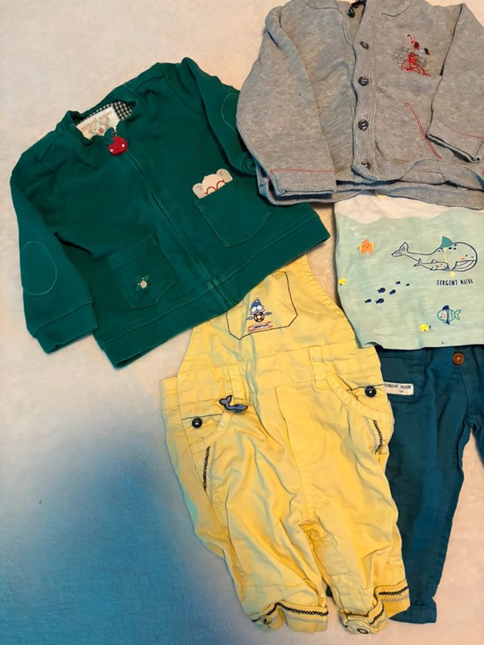 Lot Vêtements Bébé Garçon 6 mois - Sergent Major & Looney Tunes - photo numéro 2