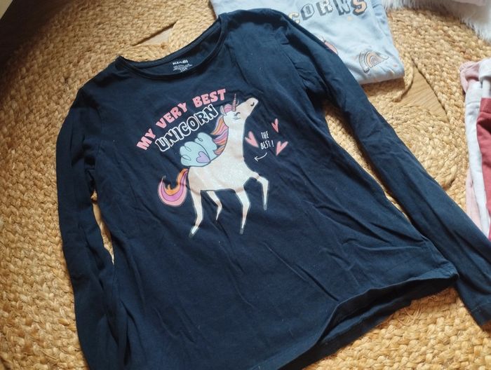 Lot t-shirts 10ans Kiabi licorne - photo numéro 9