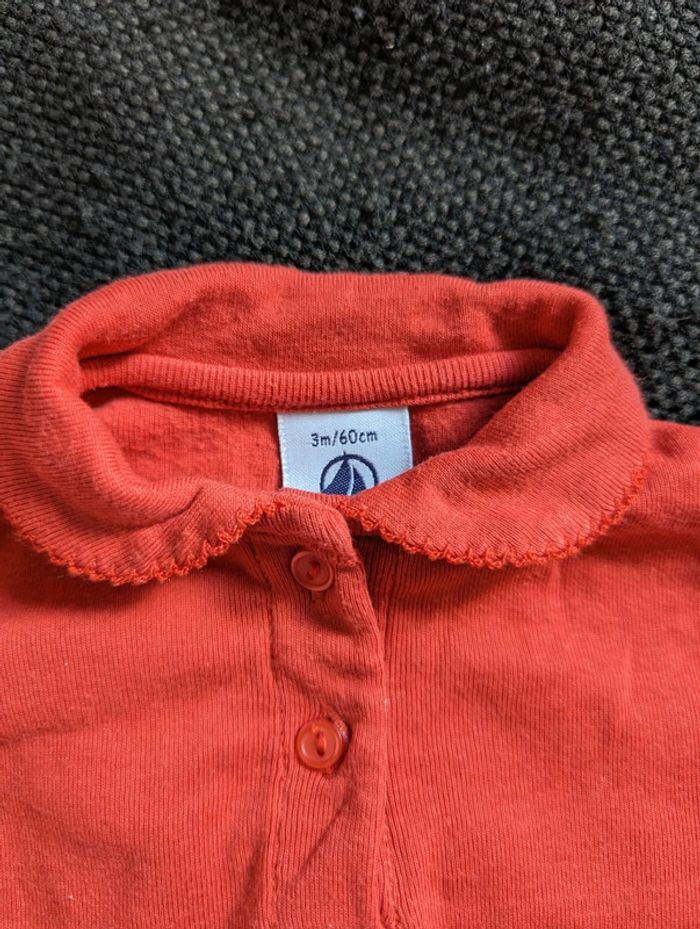 Body col claudine - Petit Bateau - 3 mois - photo numéro 2