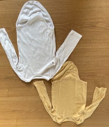 2 Body manches longues 94cm 36m 3a