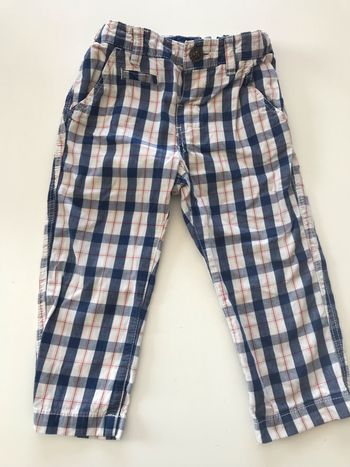 Pantalon bébé à carreaux 9-12M