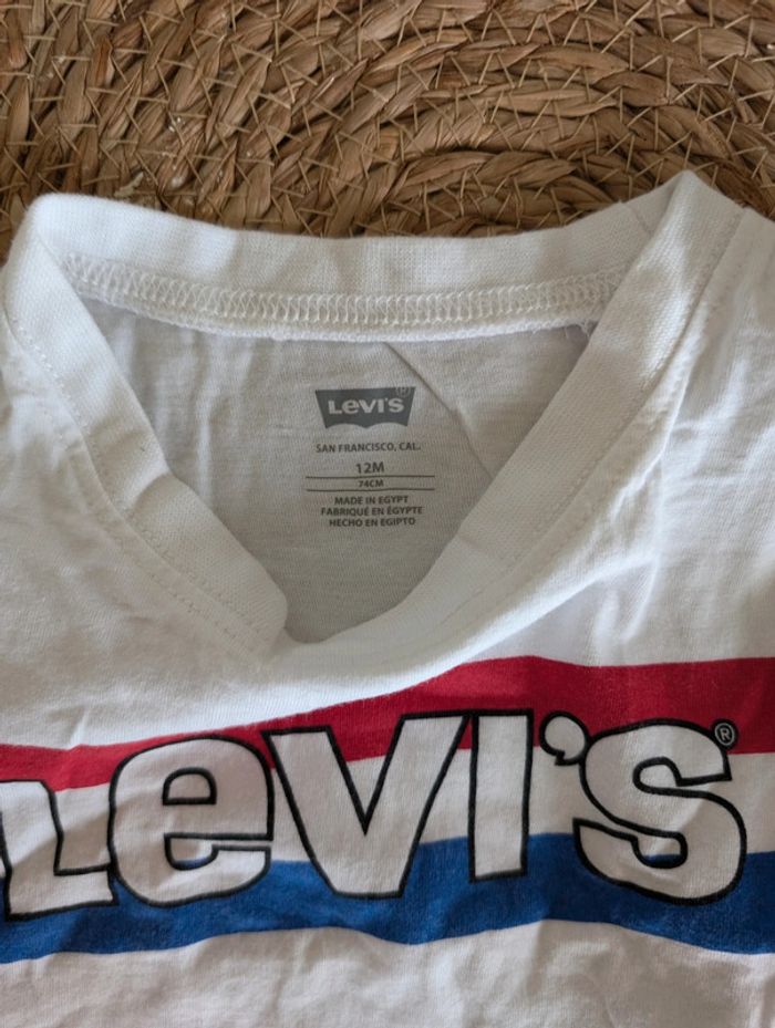 Tee-shirt Levi's manches longues Levis 12 mois - photo numéro 2