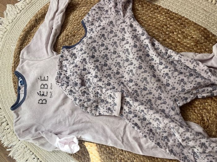 Lot de 2 pyjamas velours