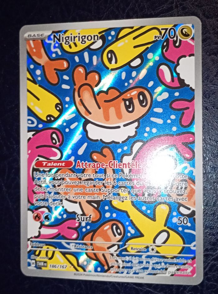 Carte pokémon NIGIRIGON 186/157 secrète EV06 Fr