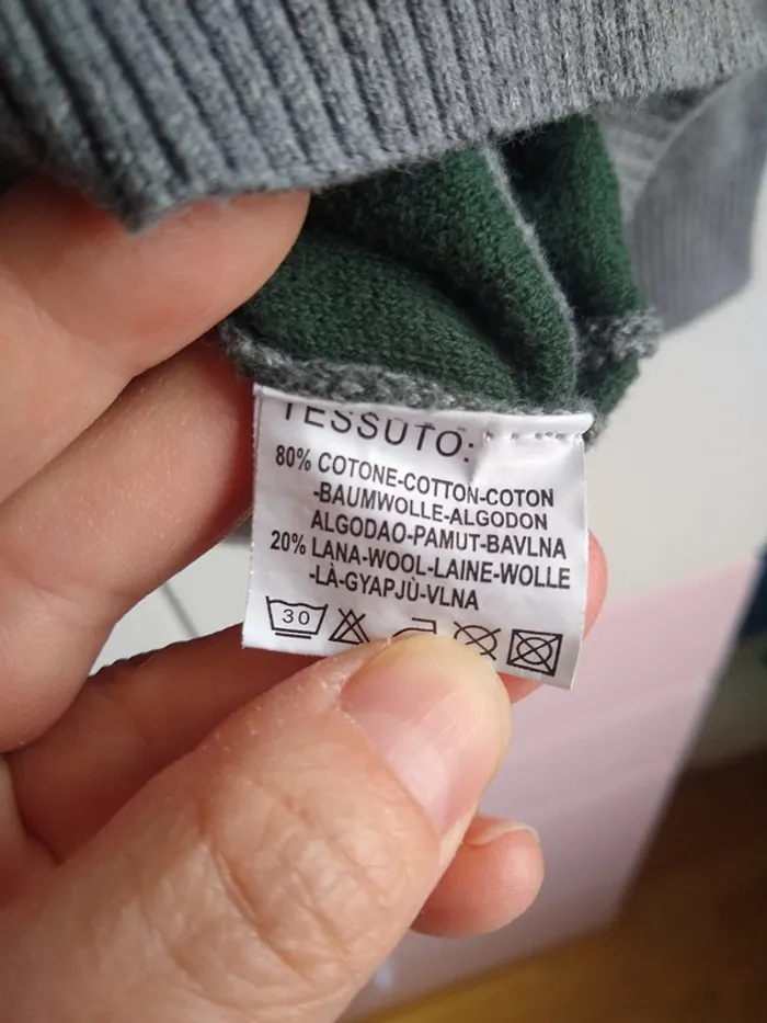 Pull garçon en coton et laine - photo numéro 3