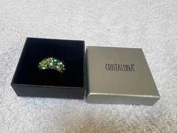 bague cristaluna mona cristal acrylique transparent swarovski neuf 100 303 c1
