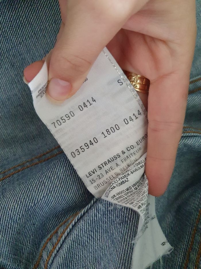 Veste en jean bleu Levi's femme taille S - photo numéro 6