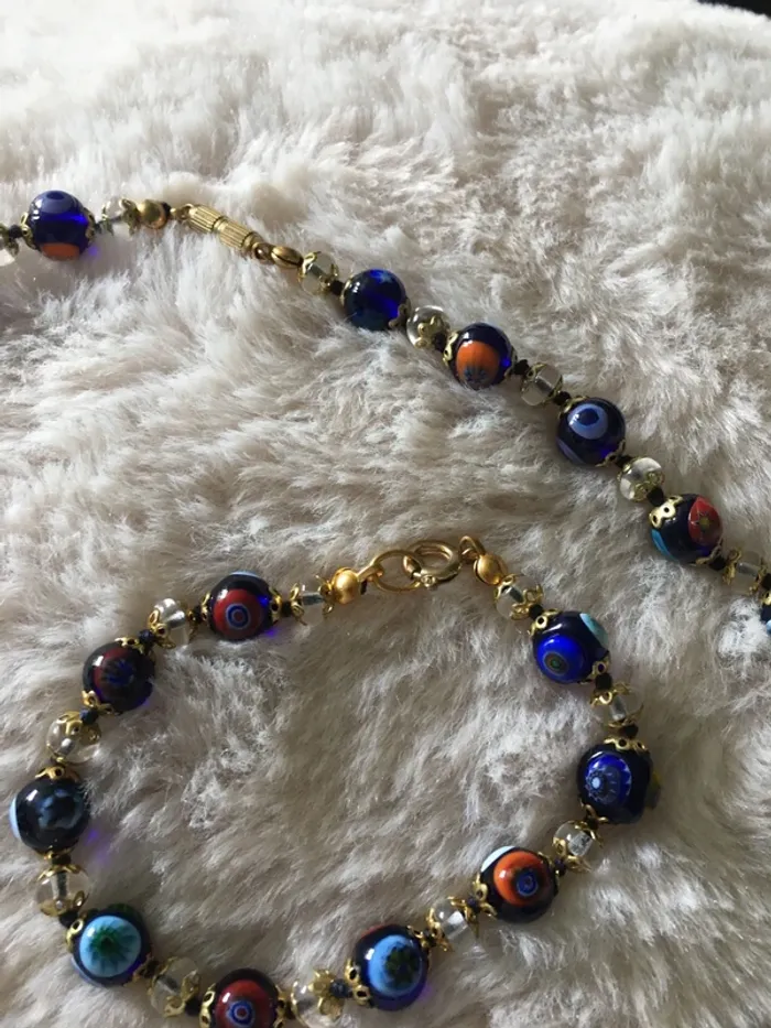 Collier et bracelet Murano - photo numéro 5