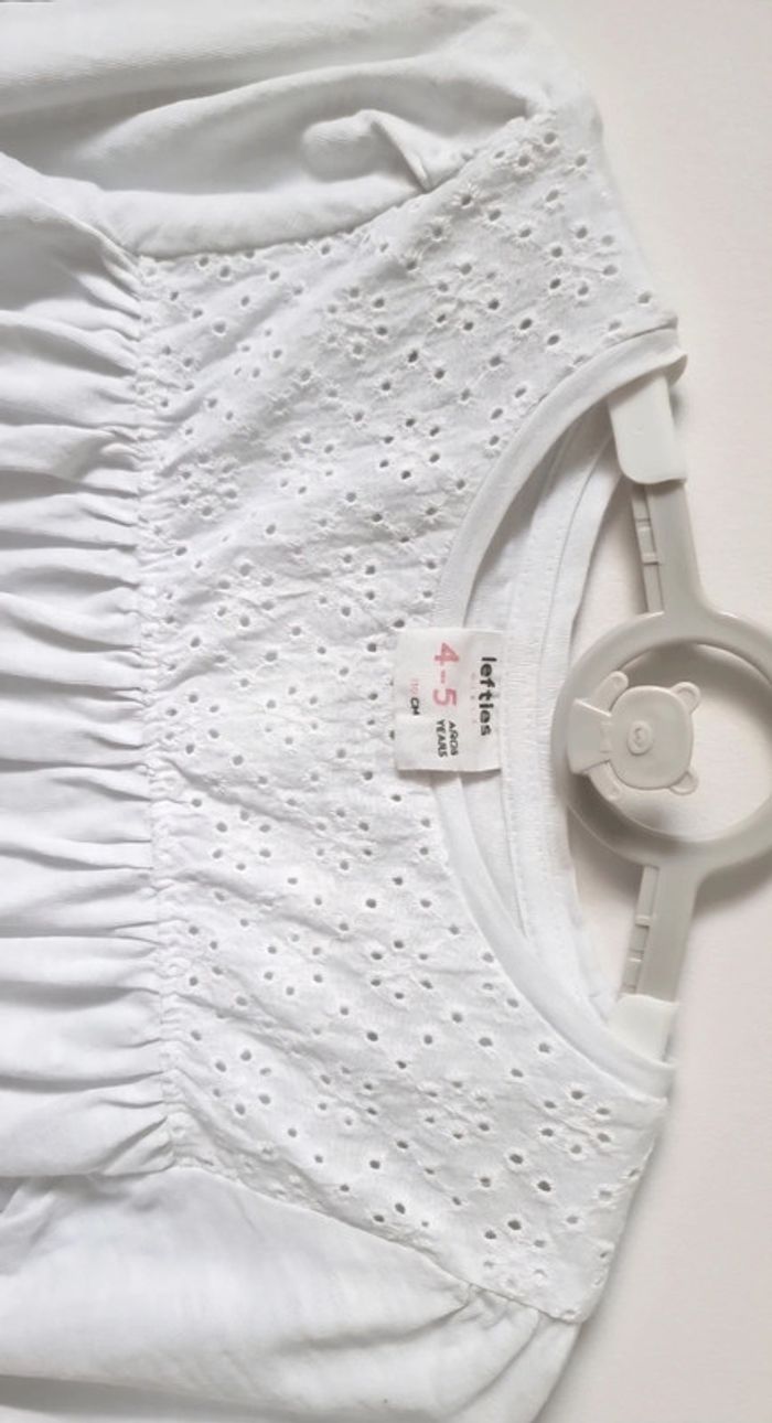 Ensemble jupe rose et polo, t-shirt blanc lefties 4-5ans - photo numéro 6