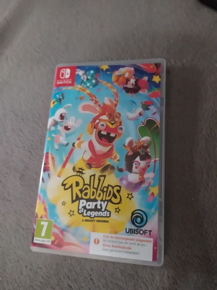Boite vide Rabbids party of legends Nintendo Switch