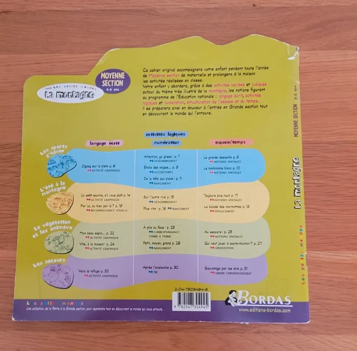 Livre d'activité pour enfants : "La montagne" - Comme neuf - photo numéro 2