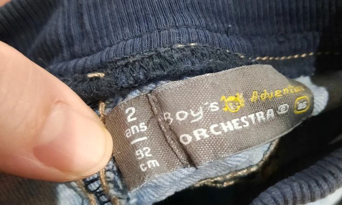 Short taille élastique jeans taille 2 ans orchestra - photo numéro 3