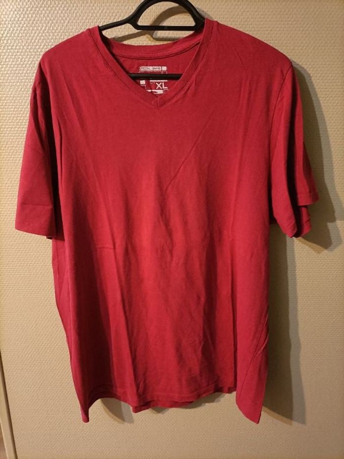Tshirt uni bordeau