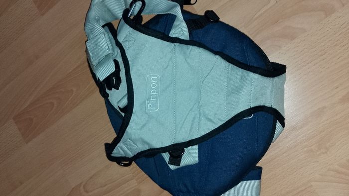 Porte bébé  PINPON bleu et gris - photo numéro 10