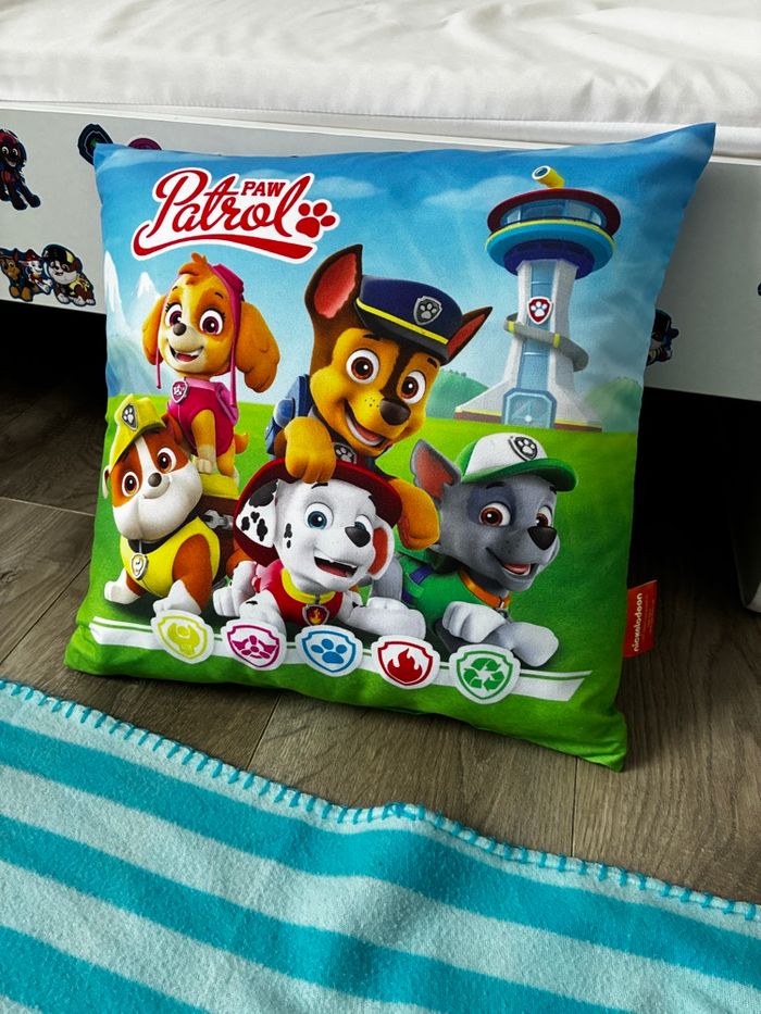 Lot plaid Pat Patrouille + coussin déhoussable - photo numéro 4