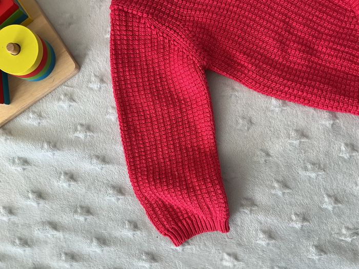 gilet fuchsia broderie poitrine 18 mois tissaia - photo numéro 6