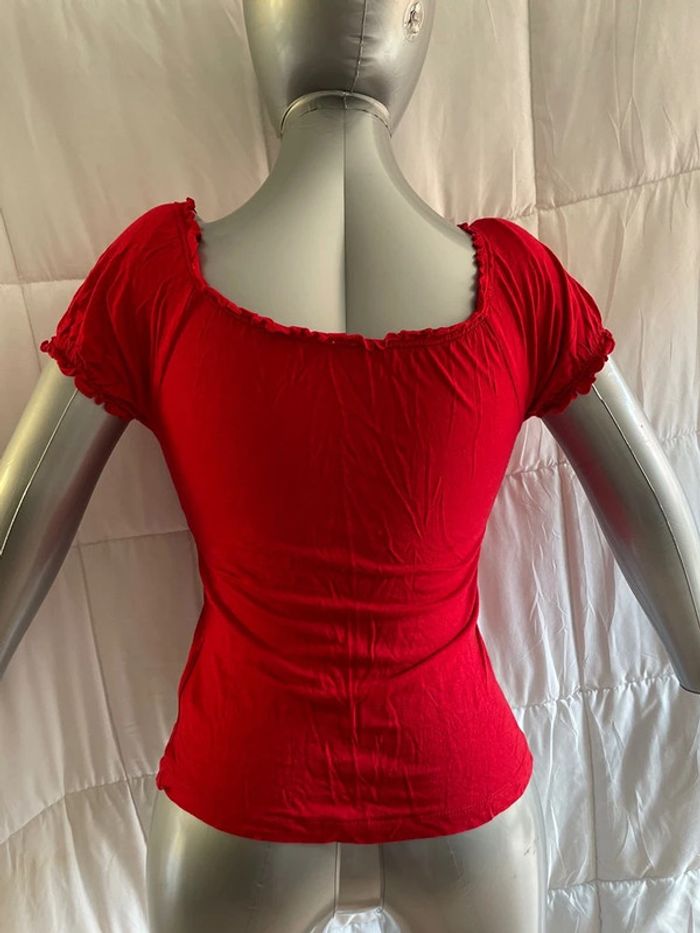 autre haut et t-shirt sans marque rouge taille 38 - photo numéro 3