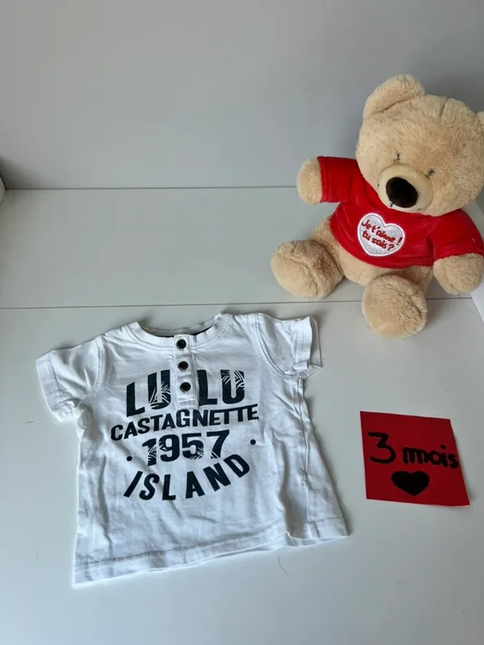 Tee shirt 3 mois bébé