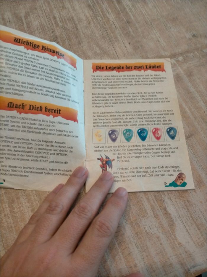 Demon s crest notice snes - photo numéro 2