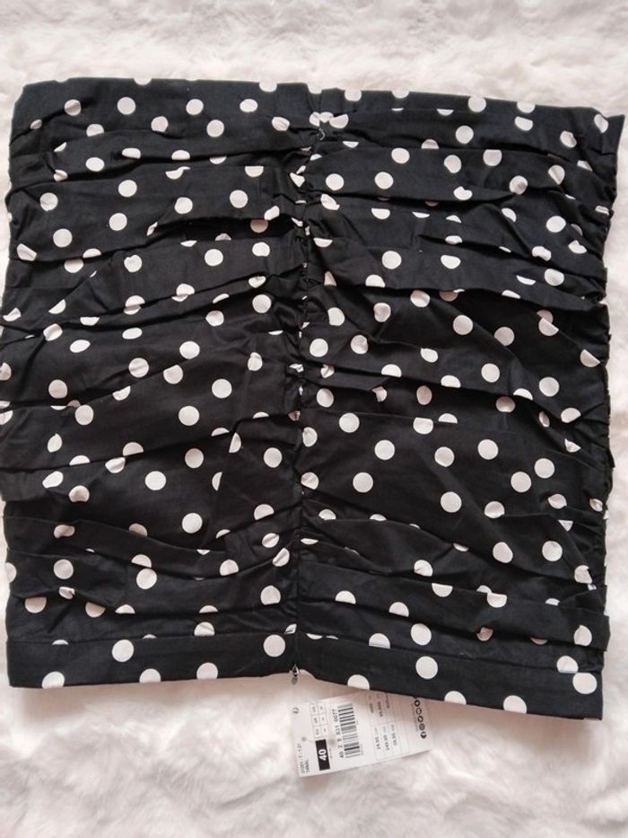Mini jupe à pois, Gemo, taille 40 - photo numéro 4