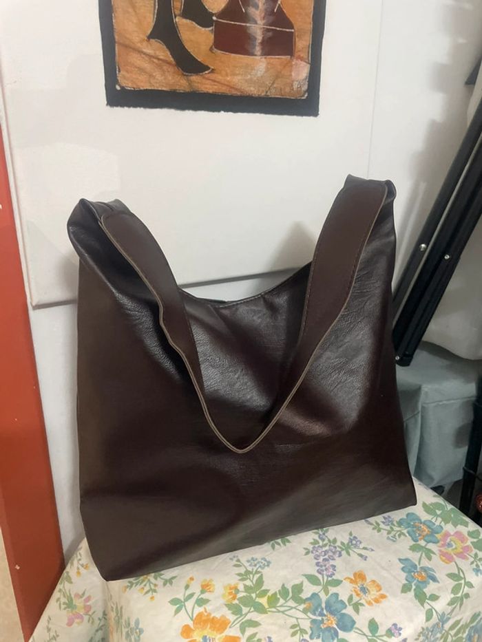 Sac fourre-tout marron - photo numéro 7