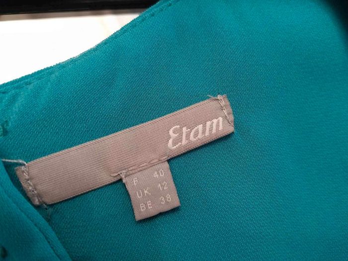 Robe Vert bleuté decolleté dans dos T40 - photo numéro 3