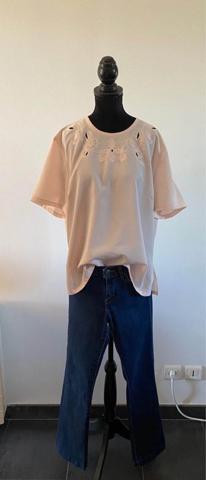 Blouse 3 Suisses Le Chouchou rose pâle taille 38 - photo numéro 7
