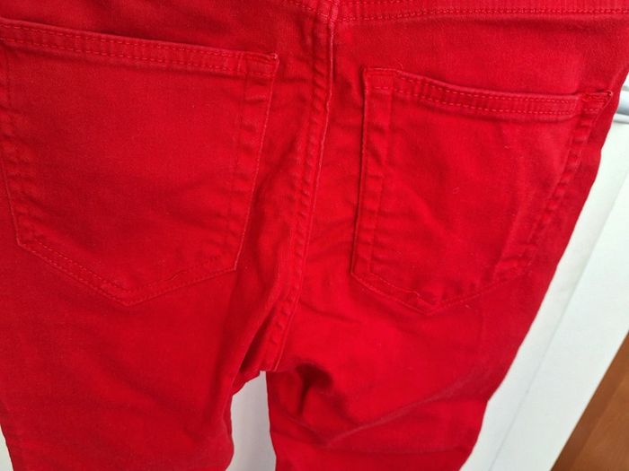 Jean rouge pull and bear femme 36 S - photo numéro 3