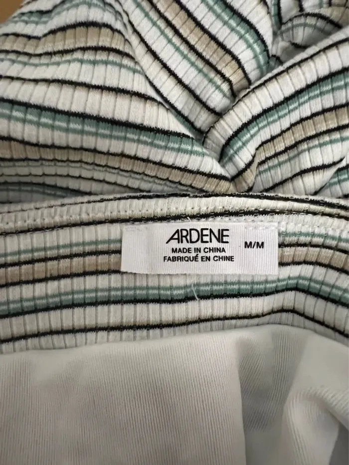 Jupe tube rayée blanc et vert Ardene - photo numéro 4