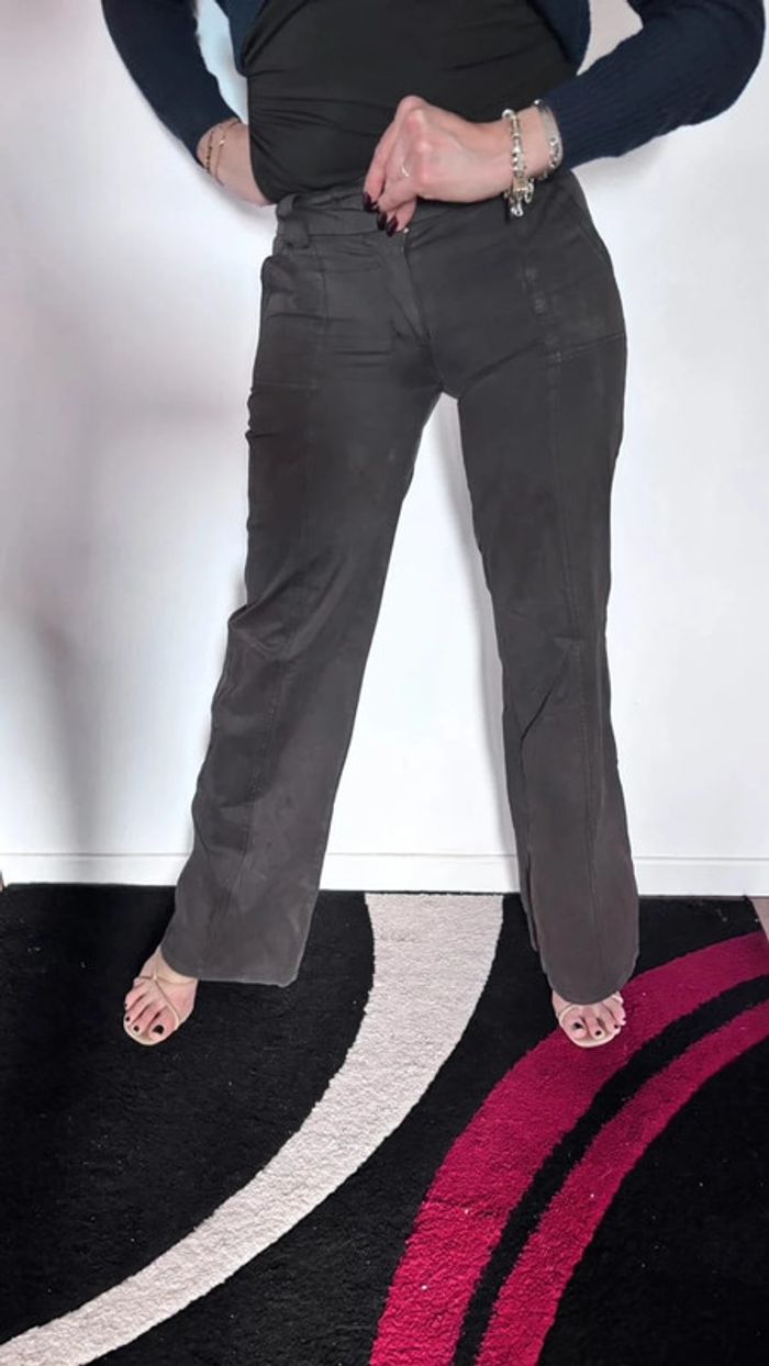 👖 pantalon large vintage aspect daim taille 34 XS #jennyfer - photo numéro 2