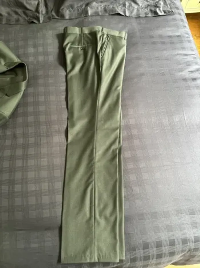 Costume Thierry Mugler veste et pantalon coupe ajustée gris - photo numéro 7