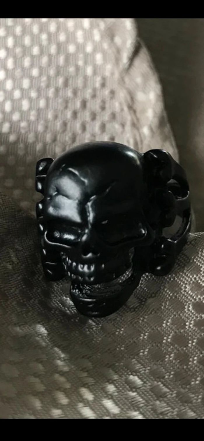 Magnifique bague noire  , gothique , taille 64 - photo numéro 10