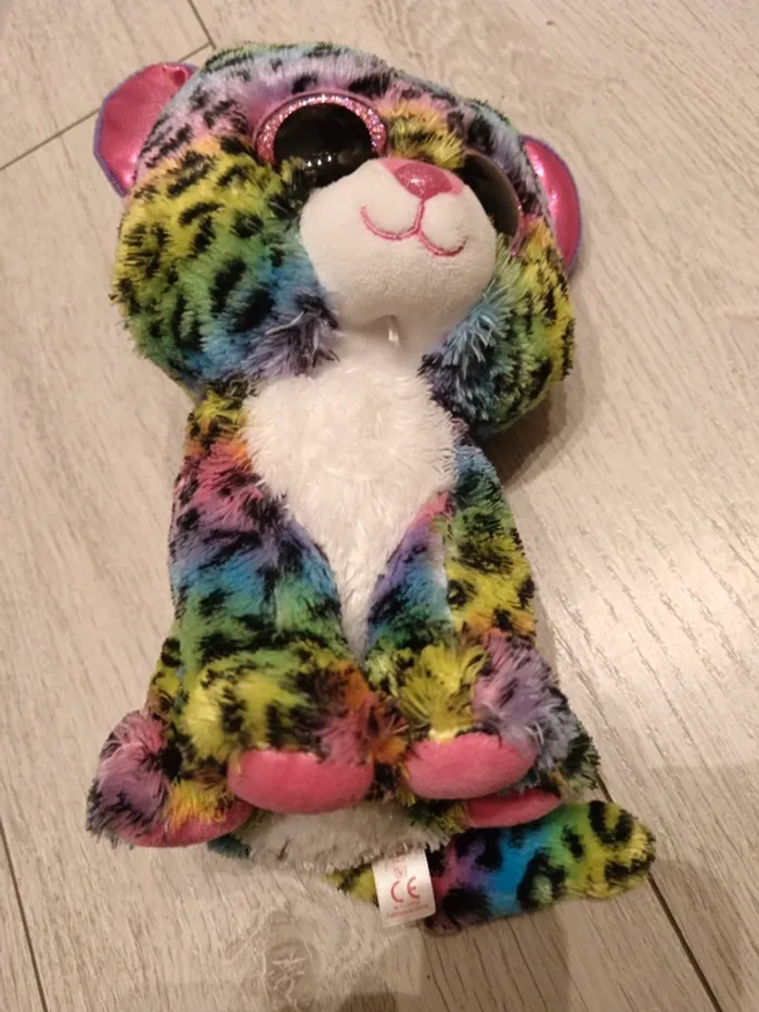 Peluche TY léopard arc en ciel - photo numéro 4
