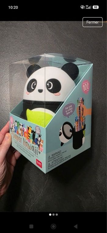 Trousse legami panda kawaii xxl