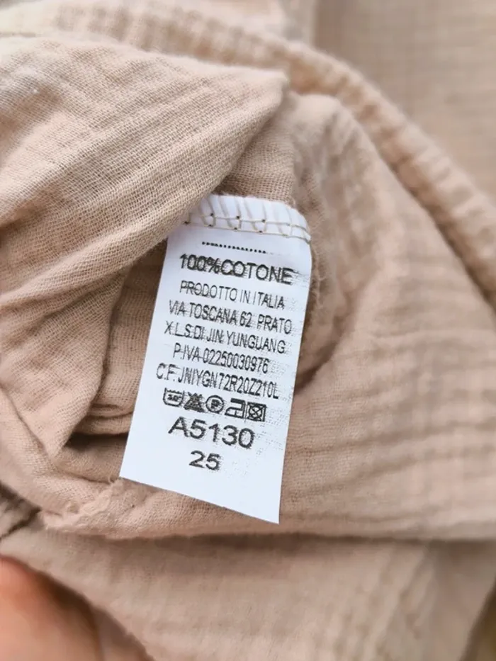 Robe courte beige gaz de coton TU 36 à 42 - photo numéro 5