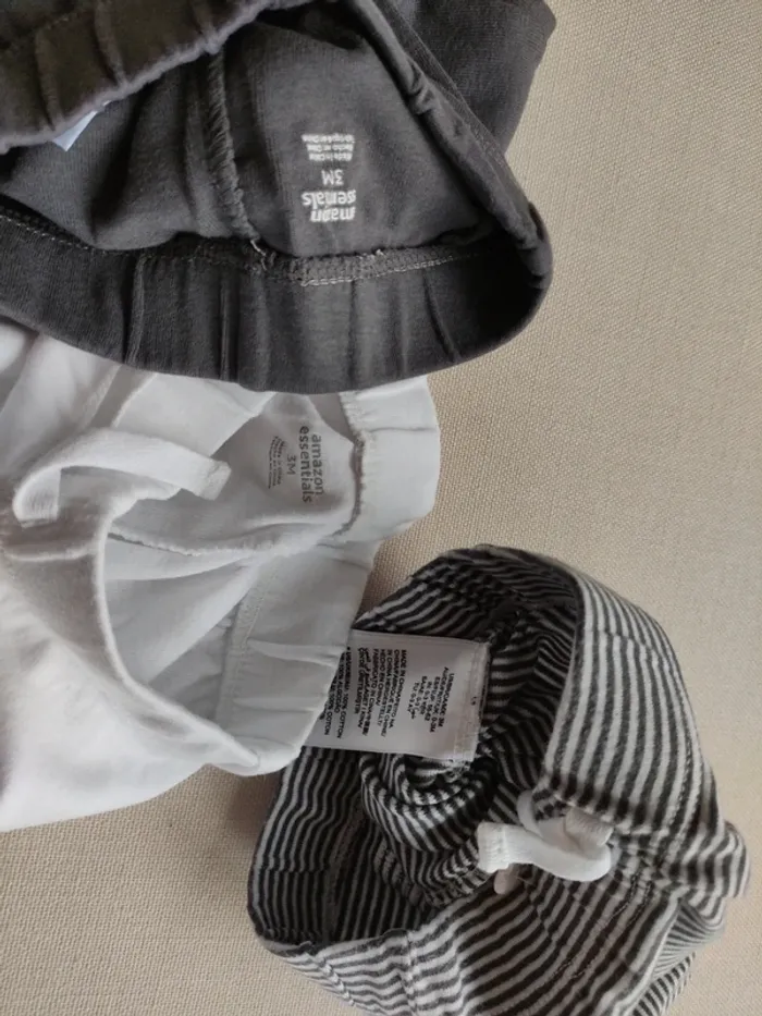 Lot de 3 petits pantalons bébé tout doux - photo numéro 3