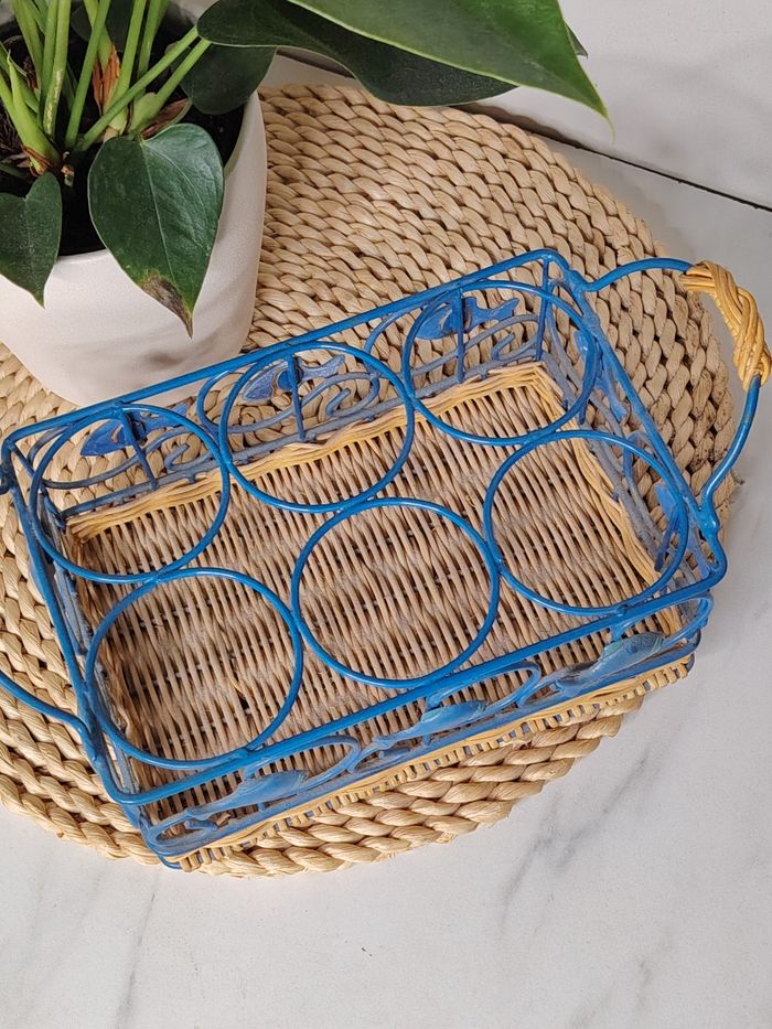 Panier vintage à 6 casiers - photo numéro 2