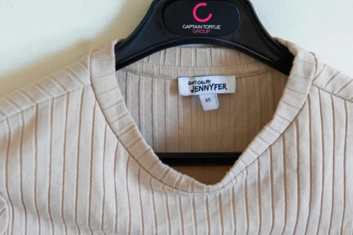 C48 top beige Jennyfer XS - photo numéro 3