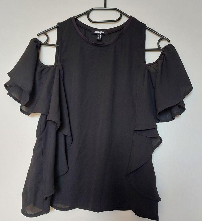 Chemisier fluide haut femme épaules dénudées