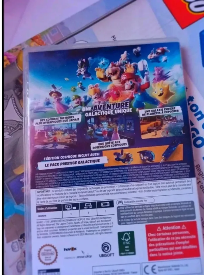 Jeu switch Mario + lapins crétins sparks of hope très bon état - photo numéro 3