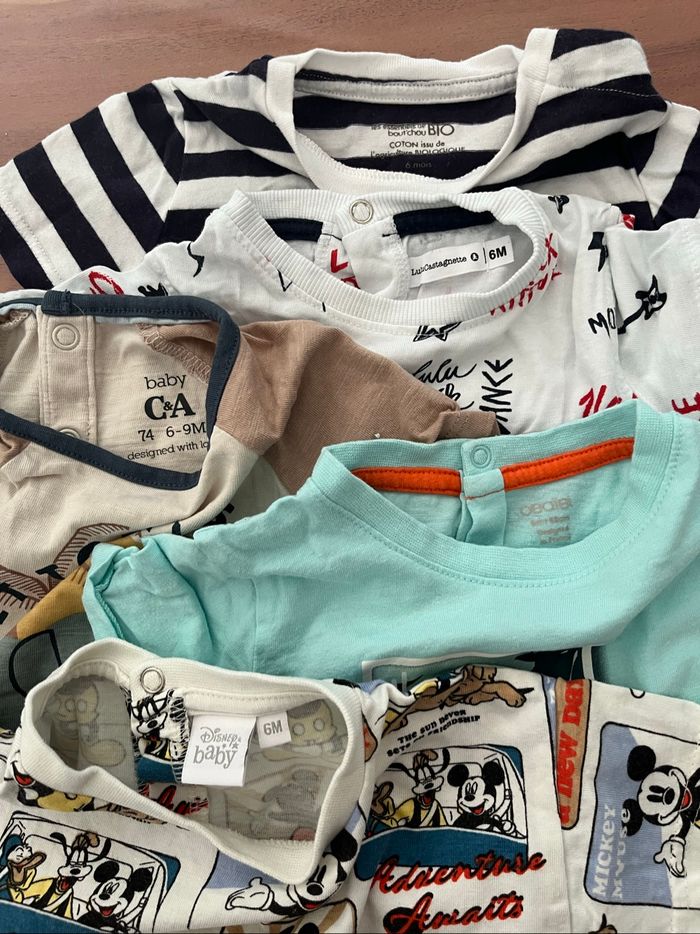 Lot de 5 tee shirts 6 mois - photo numéro 2