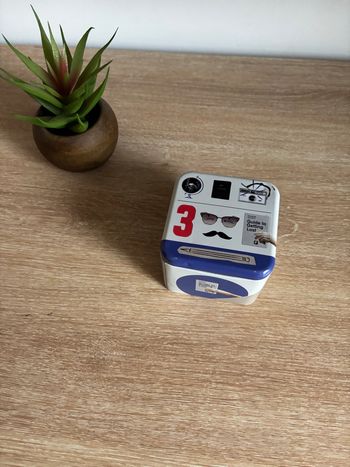 Petit boîte métal à montre bijoux fossil homme