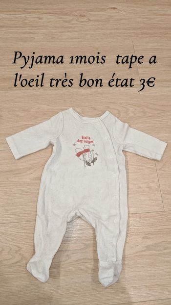 Pyjama tape a l'oeil 1mois