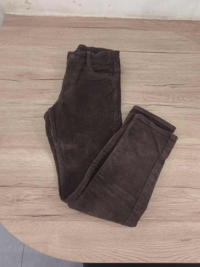 Pantalon droit velours 10 ans