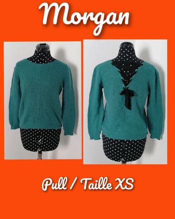 Pull en mailles vert Taille S Morgan