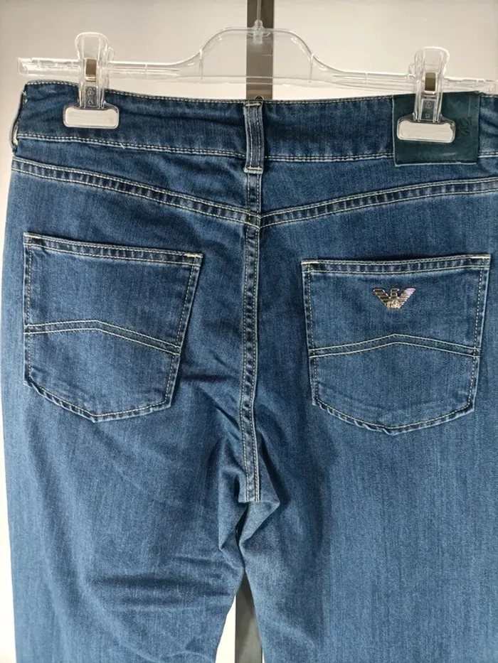 Jean slim bleu clair Armani Jeans taille 36 en coton stretch - photo numéro 5