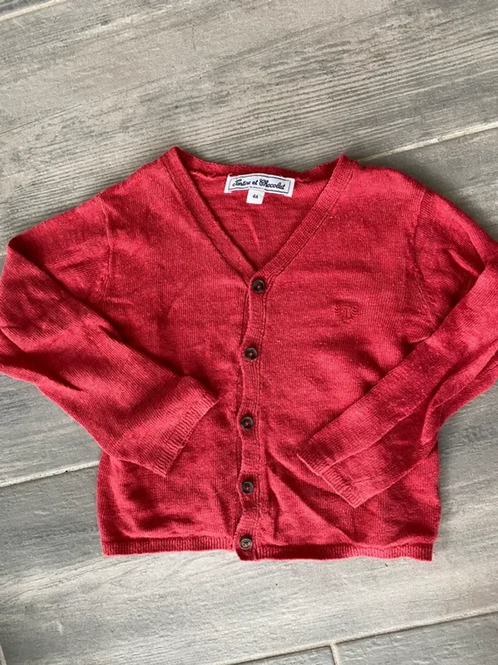 Veste gilet fin Tartine et chocolat 4 ans